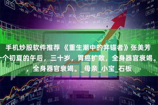 手机炒股软件推荐 《重生潮中的弃锚者》张美芳 我的生命终结在一个初夏的午后，三十岁，胃癌扩散，全身器官衰竭。_母亲_小宝_石板