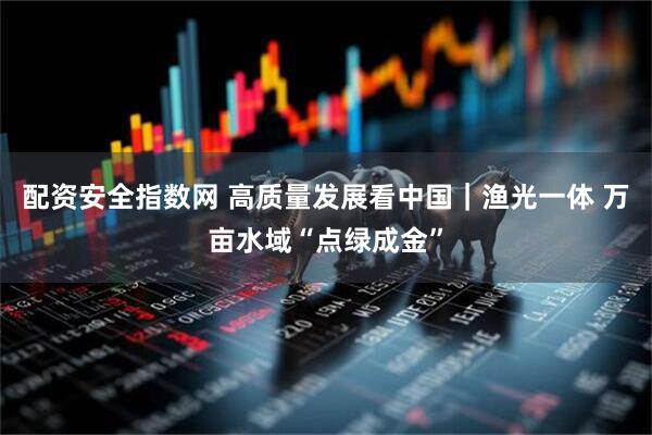配资安全指数网 高质量发展看中国｜渔光一体 万亩水域“点绿成金”